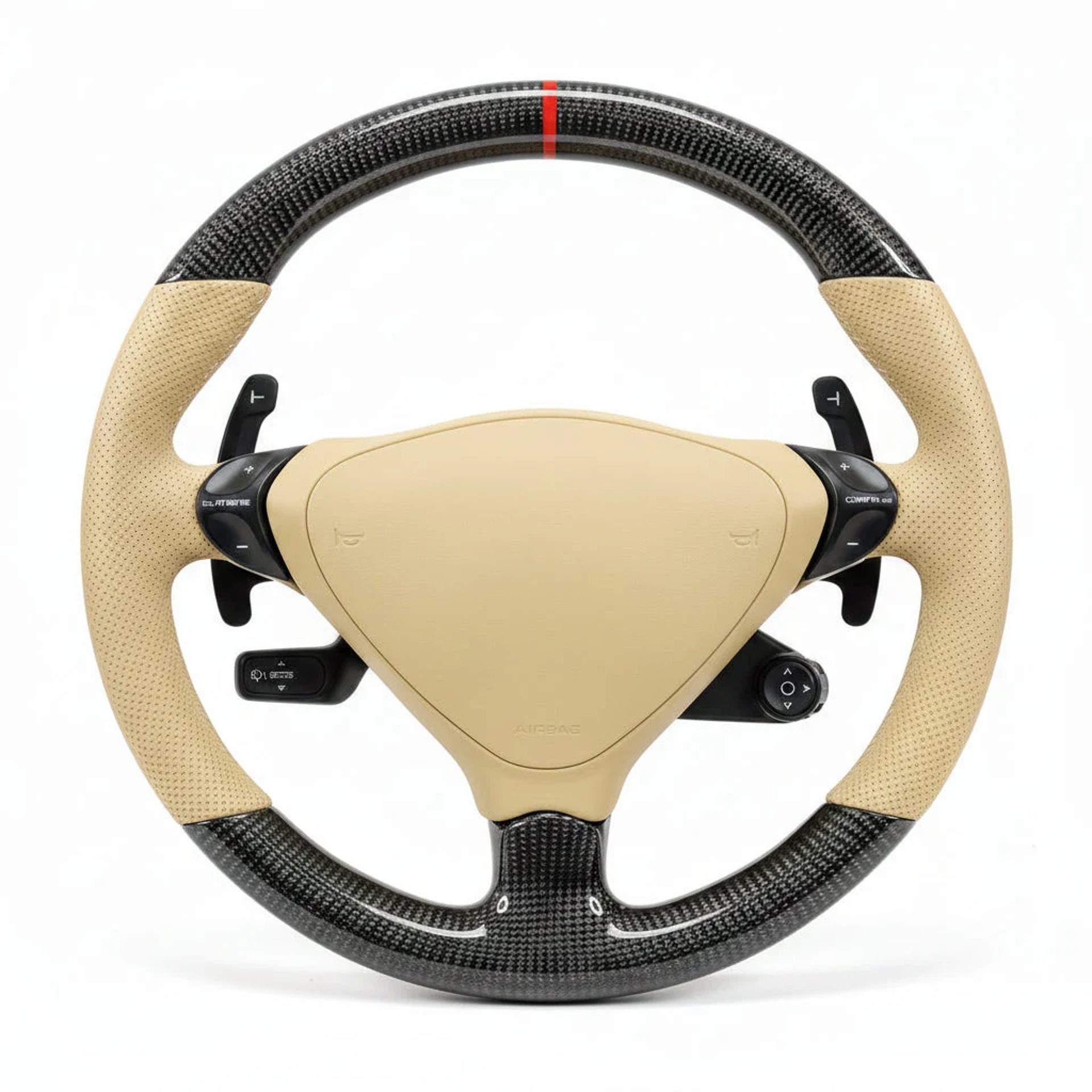 1995–2005 Porsche 911 (993 & 996) / Boxster (986) Carbon Fiber Steering Wheel – Customizable