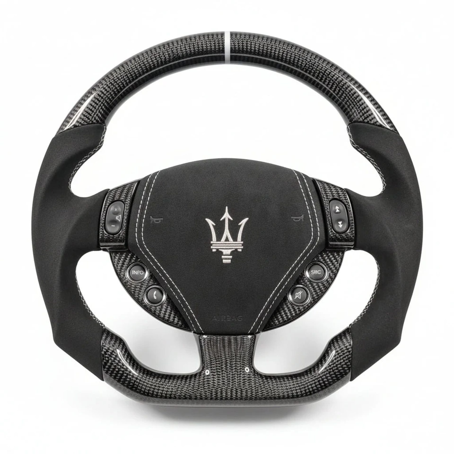 2003–2019 Maserati Quattroporte / GranTurismo / GranCabrio Carbon Fiber Steering Wheel – Customizable
