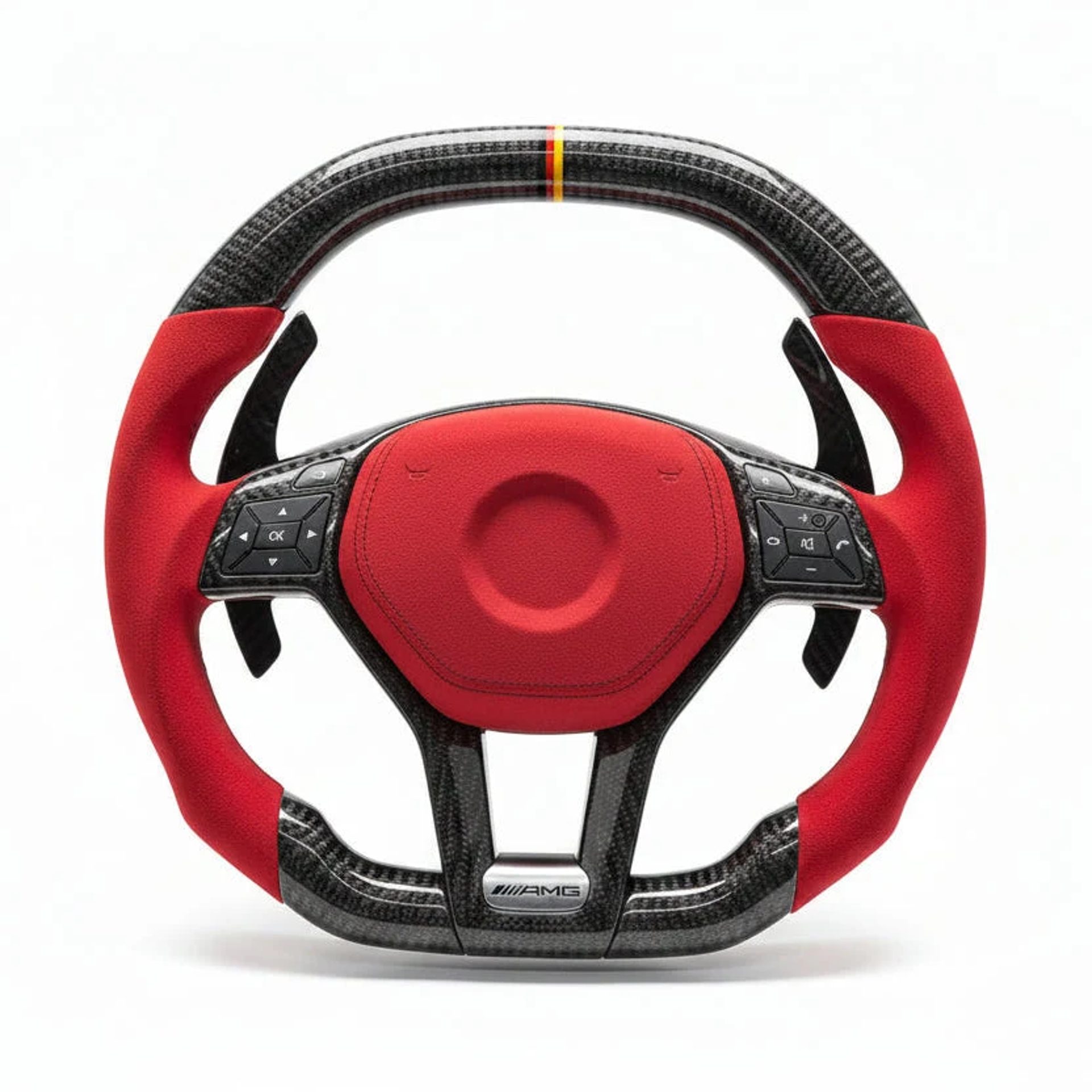 2008+ Mercedes-Benz AMG Carbon Fiber Steering Wheel – Customizable