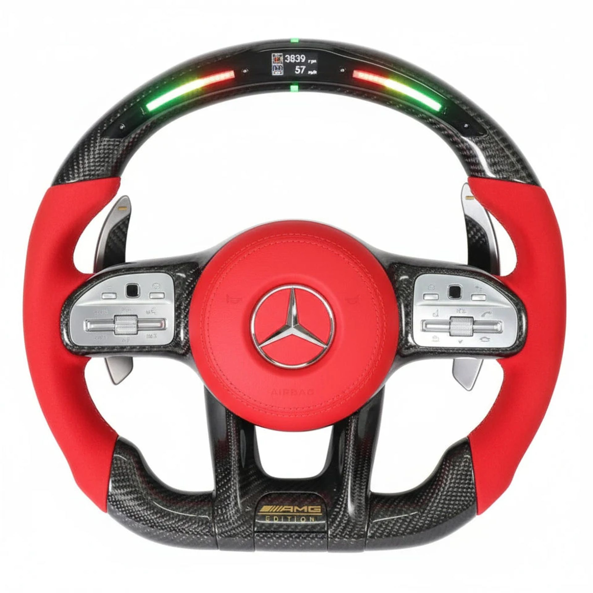 2010+ Mercedes-Benz AMG Carbon Fiber Steering Wheel – Customizable
