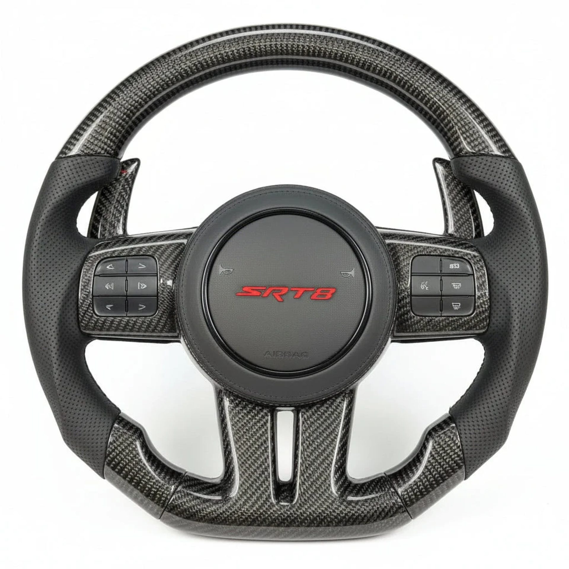 2012–2014 Dodge / Jeep / Chrysler SRT8 Carbon Fiber Steering Wheel – Customizable