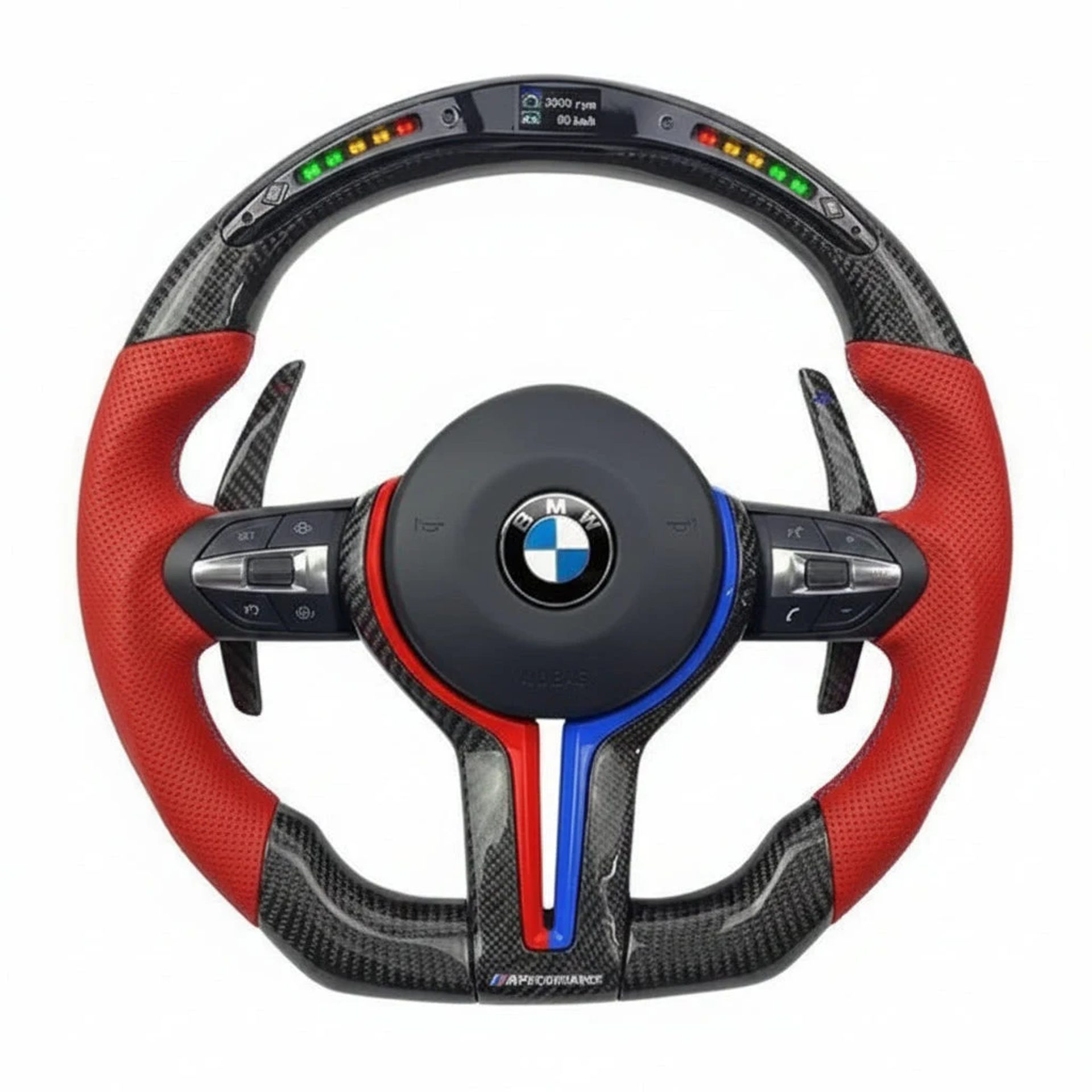 2012–2018 BMW F2X / F3X / F8X / F1X Carbon Fiber Steering Wheel – Customizable