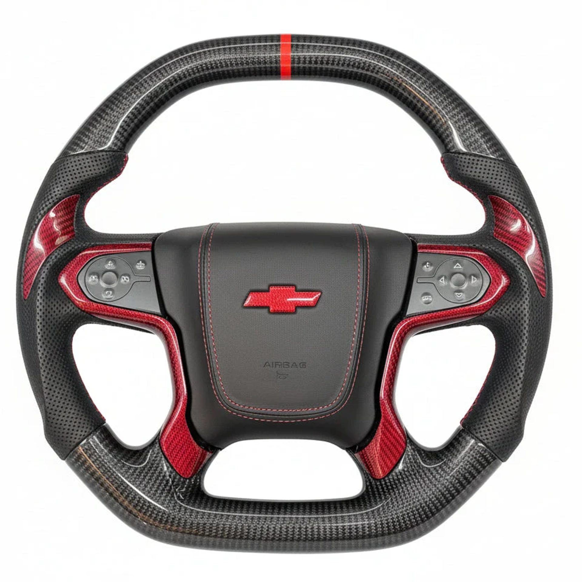 2014–2018 GMC Sierra Carbon Fiber Steering Wheel – Customizable