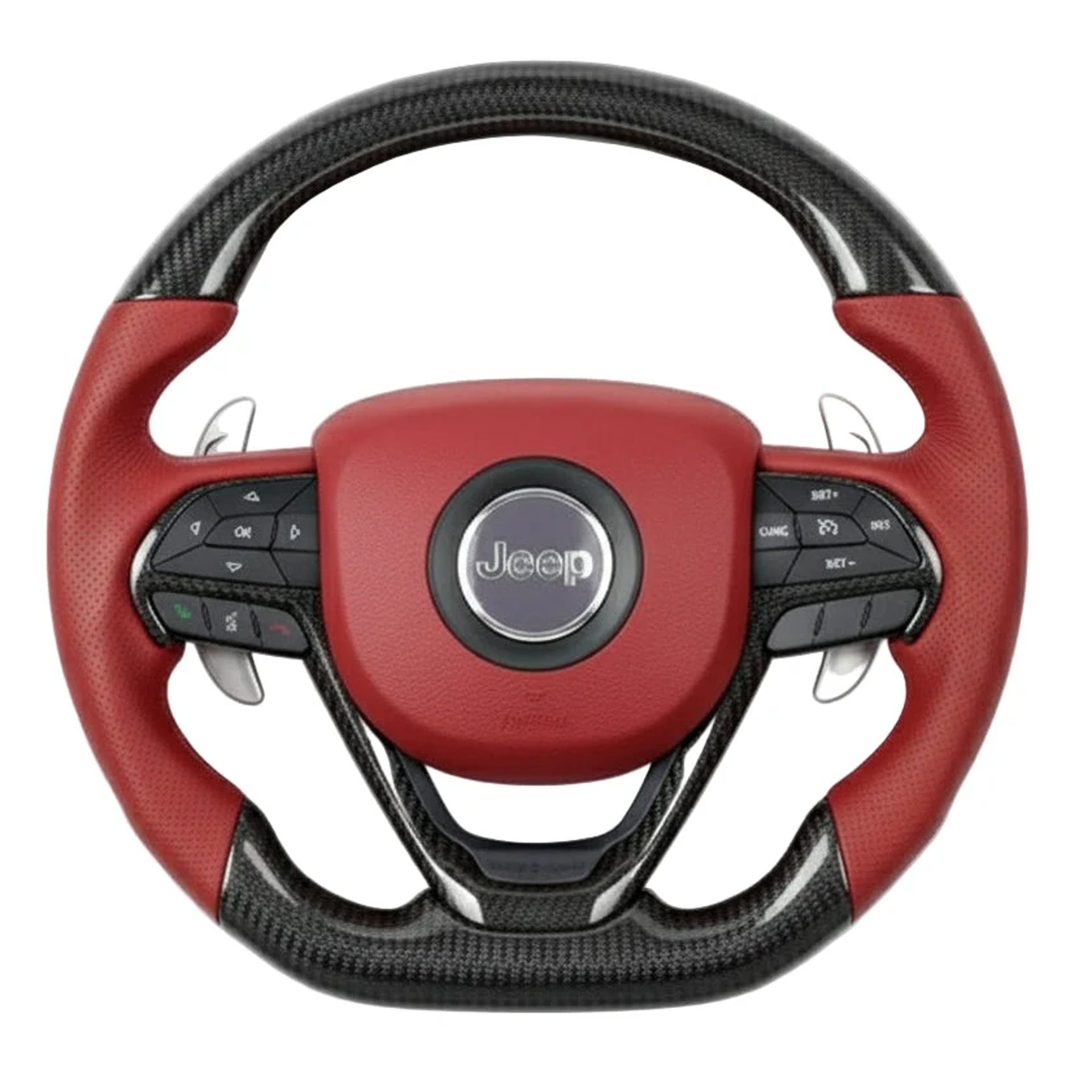 2014-2021 Jeep Grand Cherokee (NON-SRT) Carbon Fiber Steering Wheel - Customizable