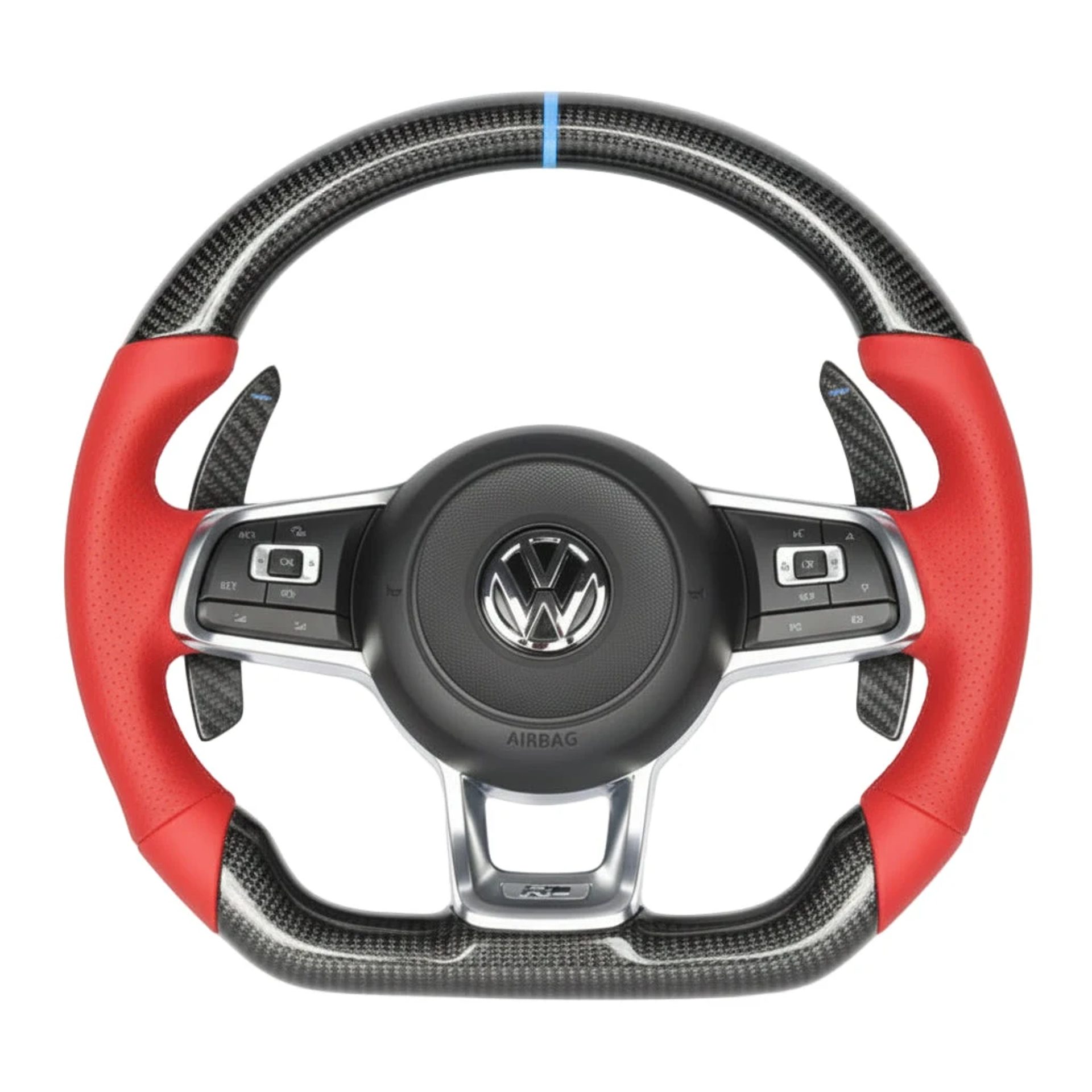 2015–2021 Volkswagen Golf GTI / Golf R / Jetta GLI Carbon Fiber Steering Wheel – Customizable