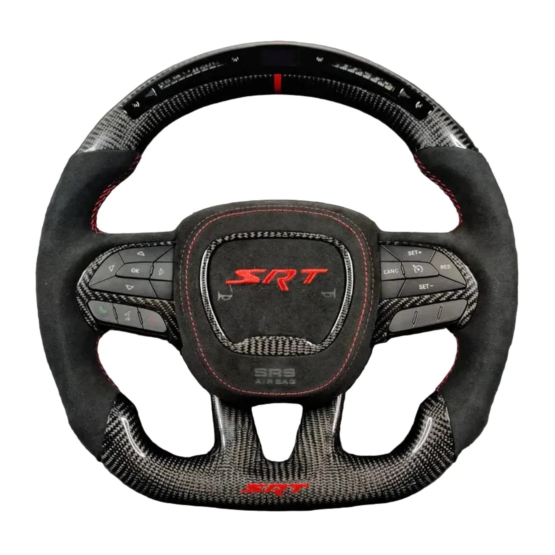 2015-2023 Dodge Charger/Challenger Carbon Fiber Steering Wheel - Customizable