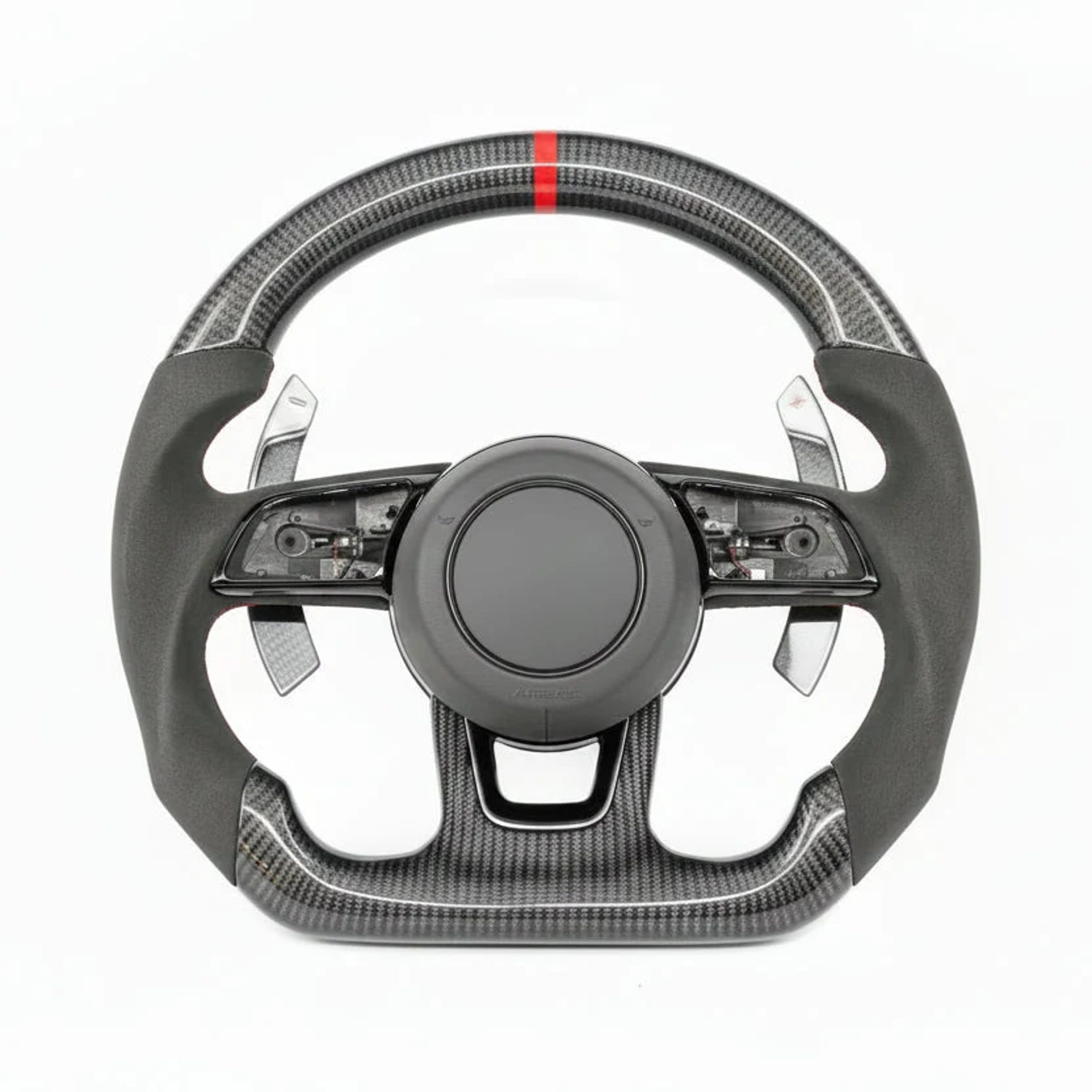 2017–2020 Audi B9 / 8V A3 / S3 / RS3 / A4 / S4 / A5 / S5 Carbon Fiber Steering Wheel - Customizable
