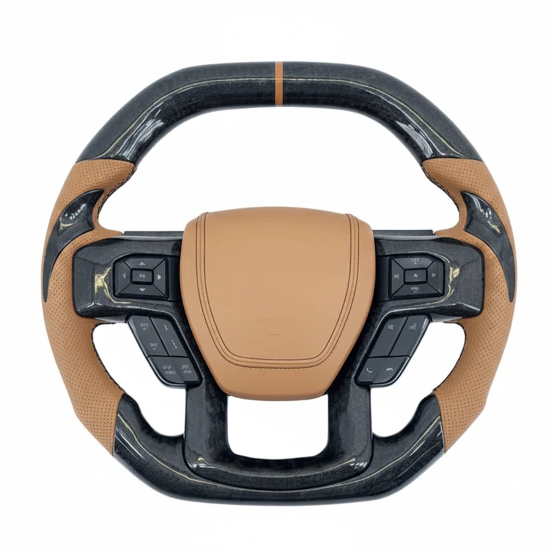 2017–2022 Ford Super Duty F-250 / F-350 Carbon Fiber Steering Wheel – Customizable
