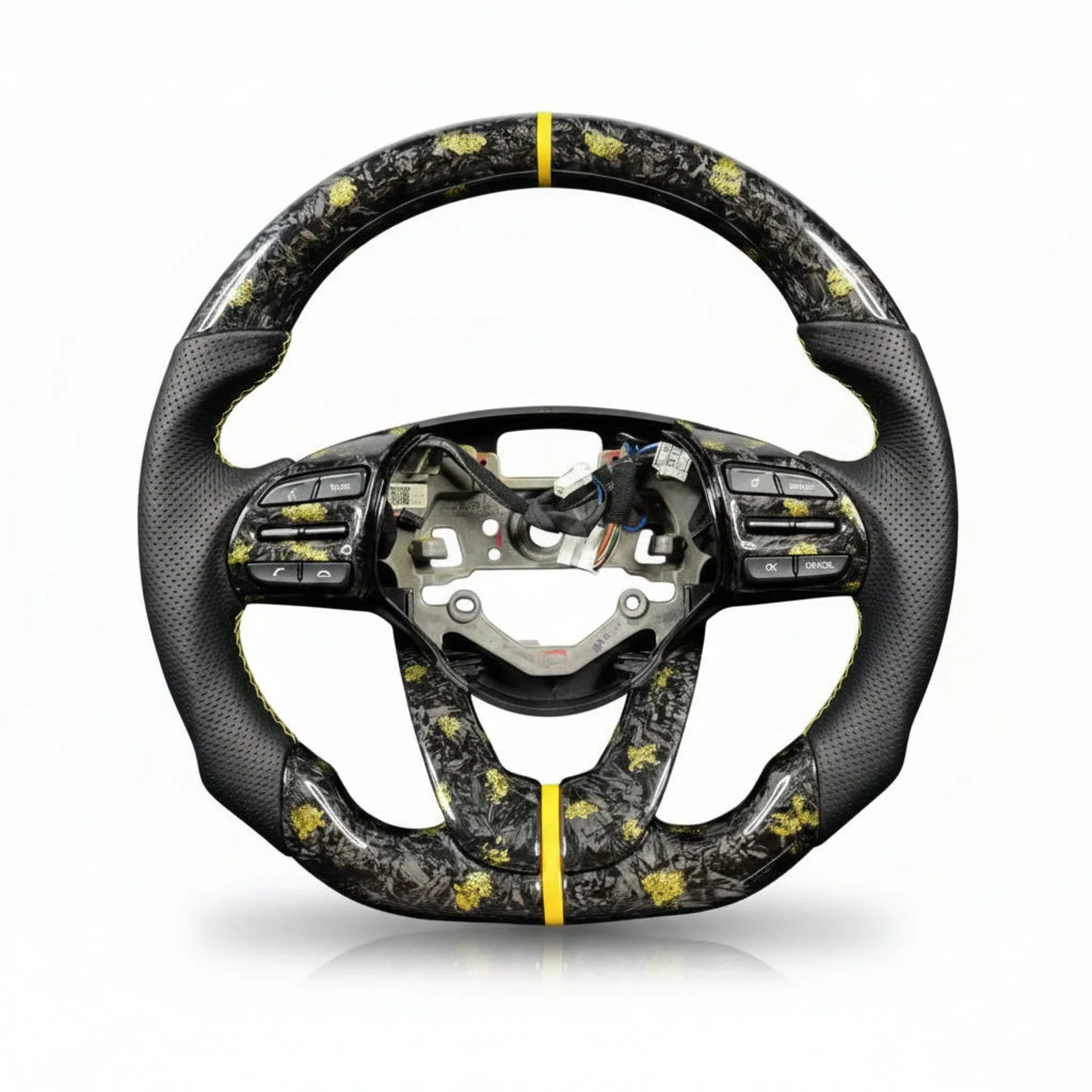 2019–2022 Hyundai Veloster Carbon Fiber Steering Wheel – Customizable — view 1 of 1