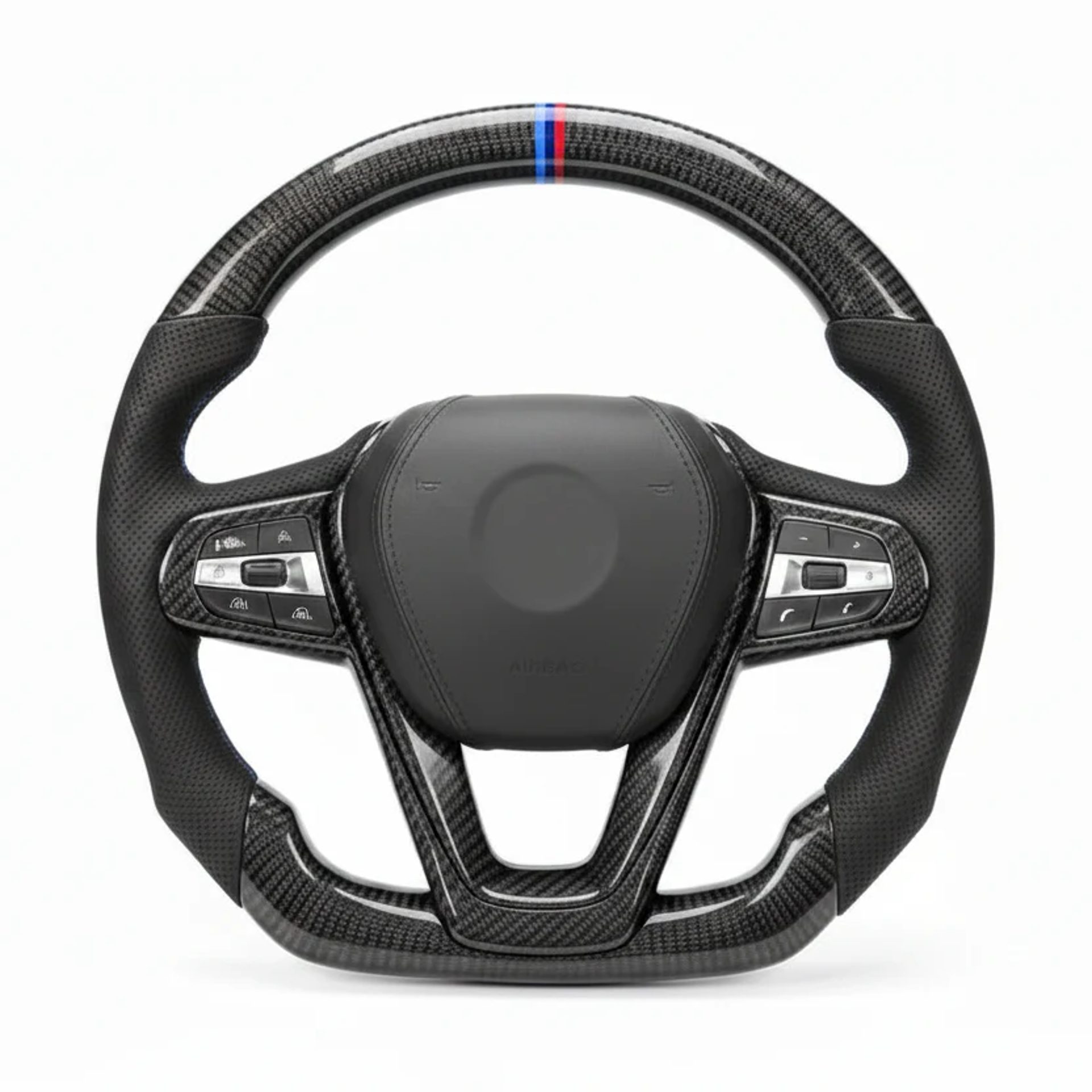 2019–2024 BMW G2X / G30 3/4/5 Series Non-M Sport Carbon Fiber Steering Wheel – Customizable