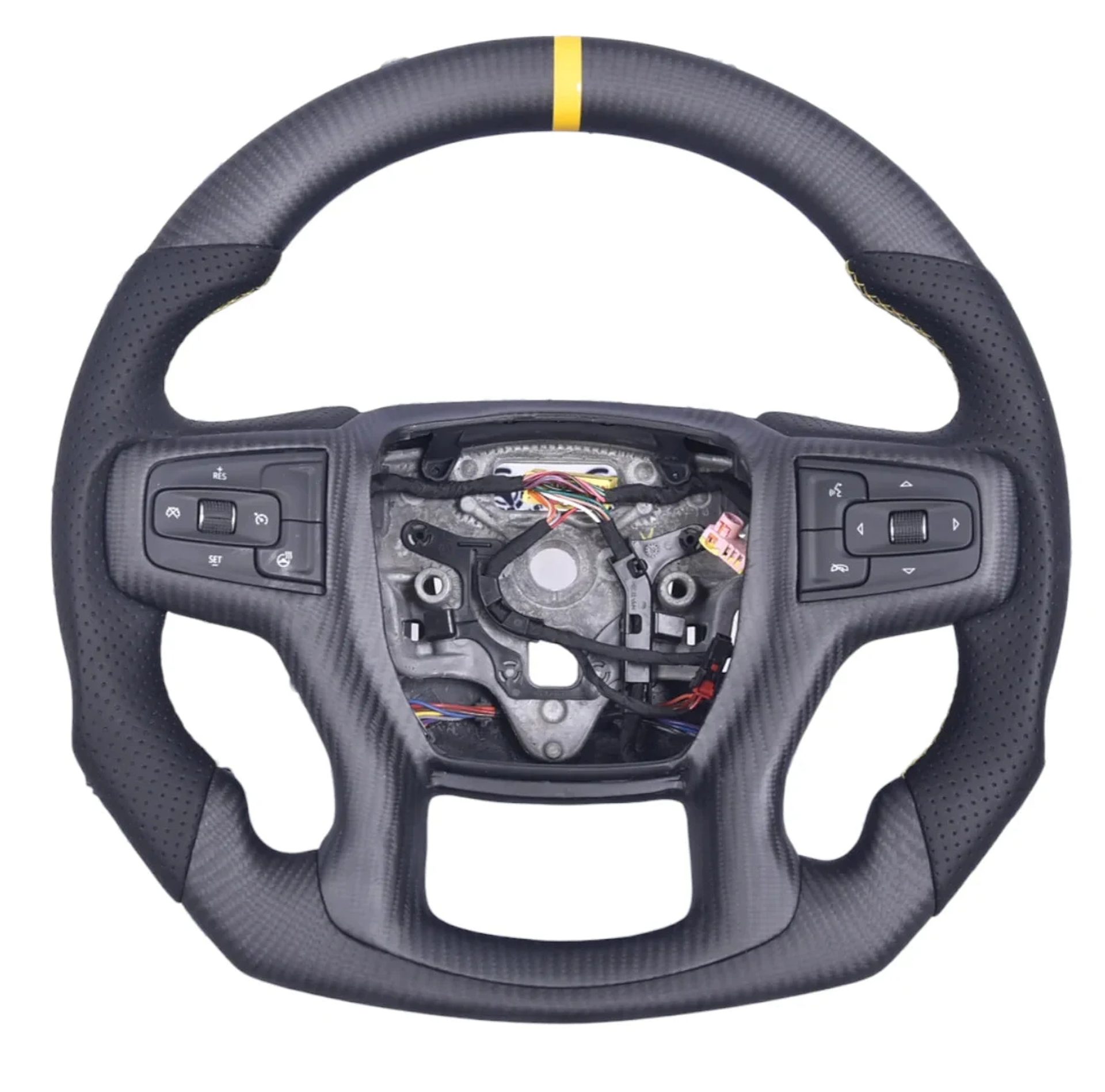 2019-2025 Chevrolet Silverado Carbon Fiber Steering Wheel - Customizable