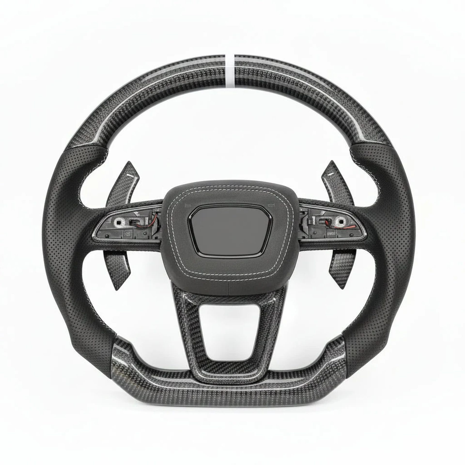 2019+ Audi Q7 / Q8 / SQ7 / SQ8 / RS Q8 Carbon Fiber Steering Wheel – Customizable