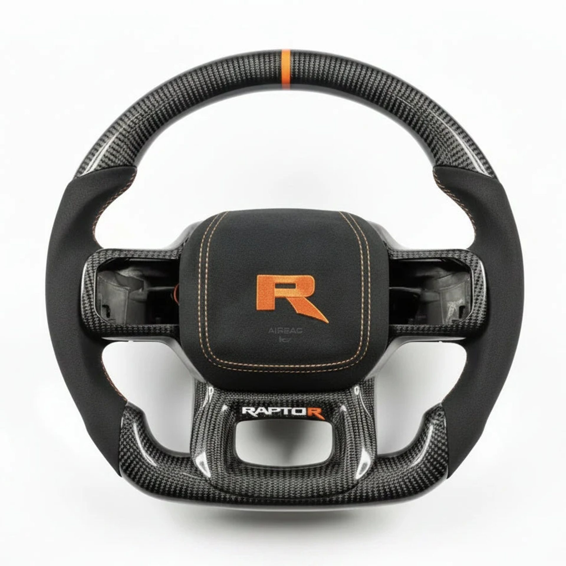 2021–2027 Ford F-150 Raptor Carbon Fiber Steering Wheel – Customizable