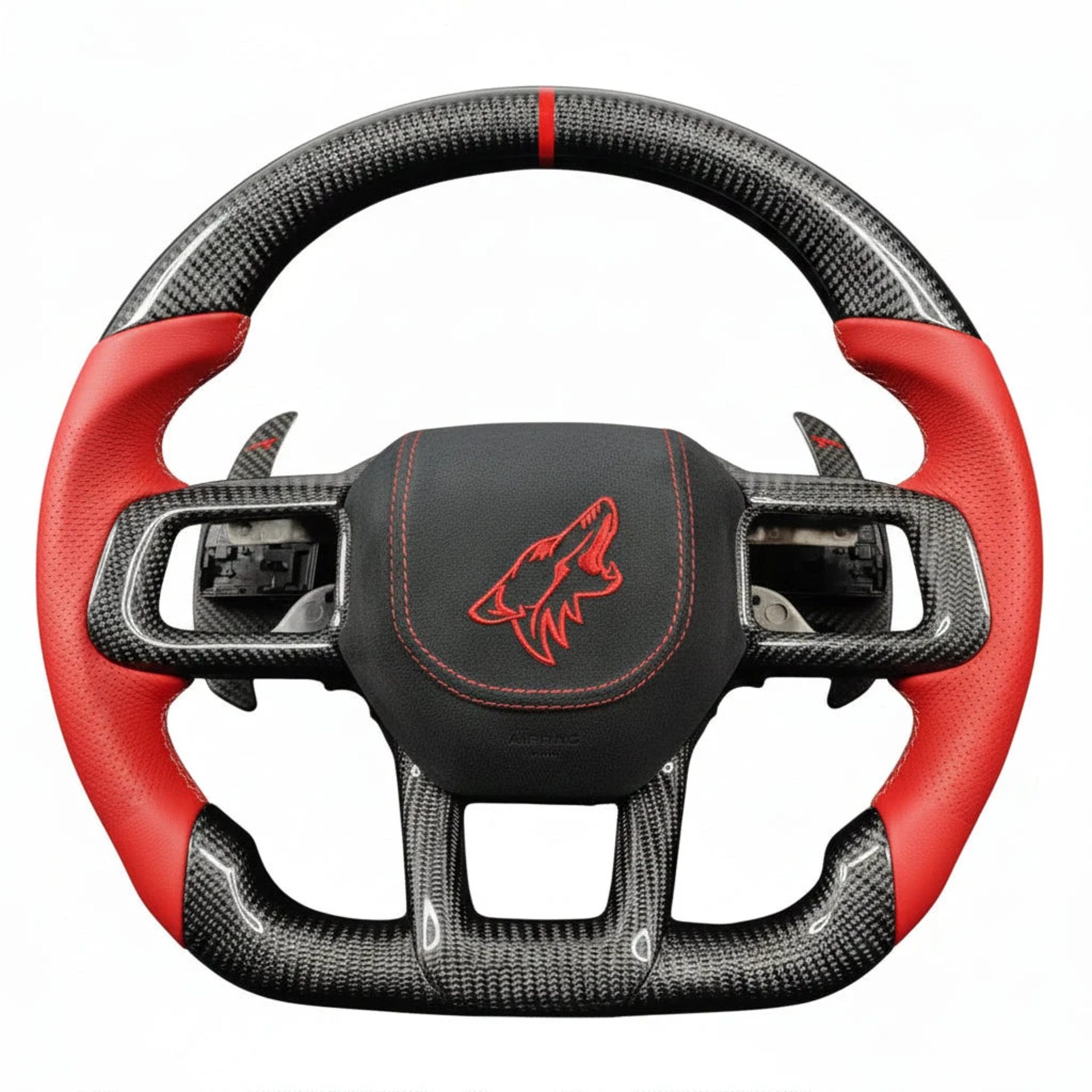 2024+ Ford Mustang Carbon Fiber Steering Wheel - Customizable