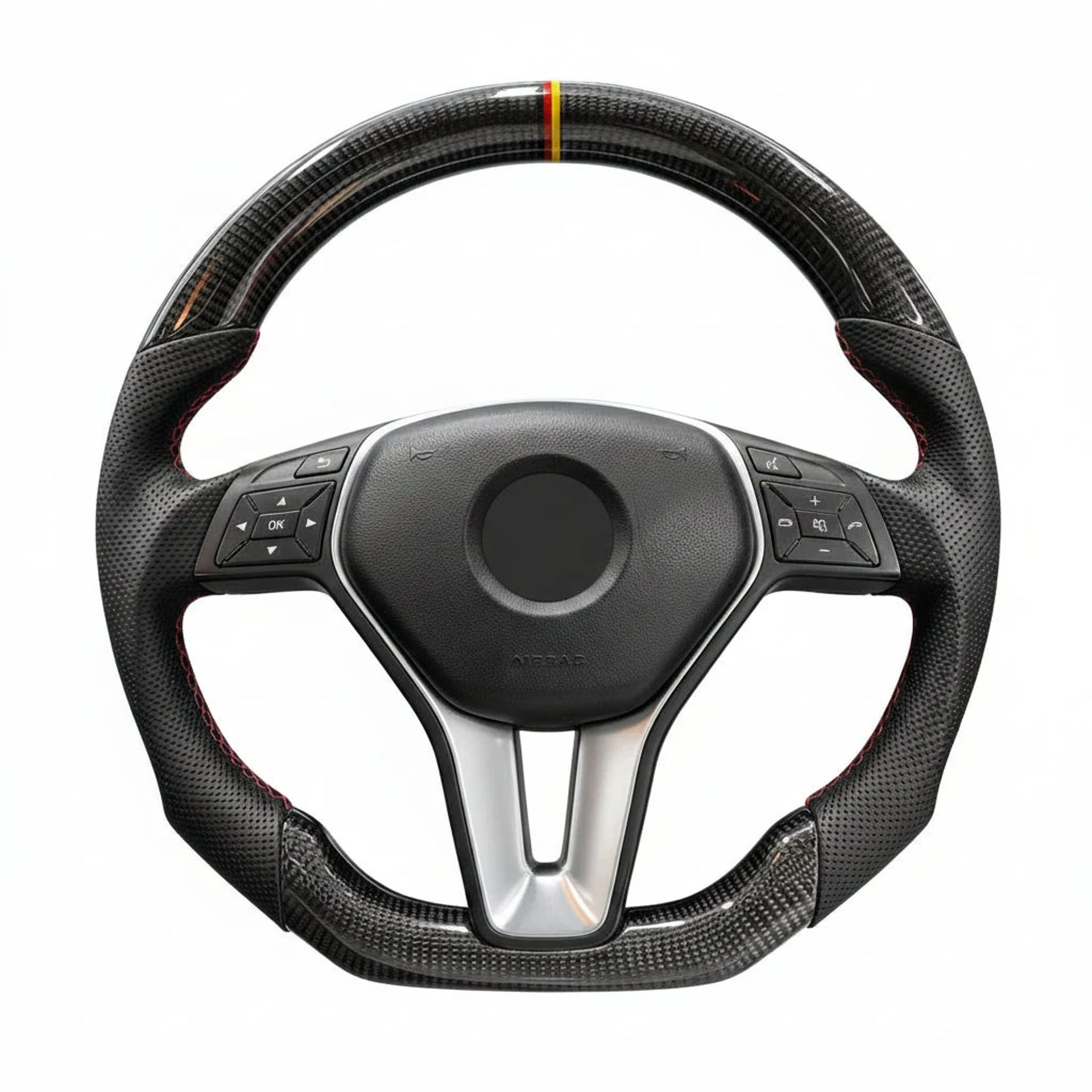 Mercedes-Benz W176 / W204 / W212 / C117 / C218 / X156 / X204 Carbon Fiber Steering Wheel – Customizable